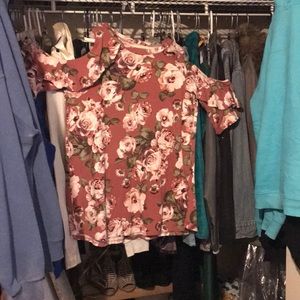 barely worn flower shirt
